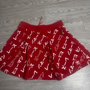 Adidas Pharrell Williams Colab Active Skirt Size Small Red White Womans